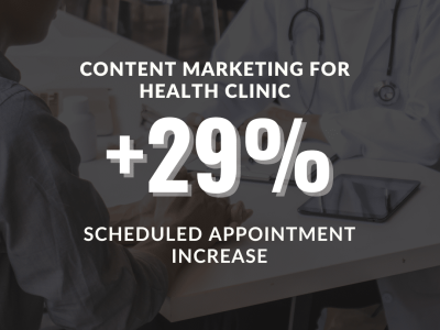 Case Study Image: Content Marketing for Health Clinic